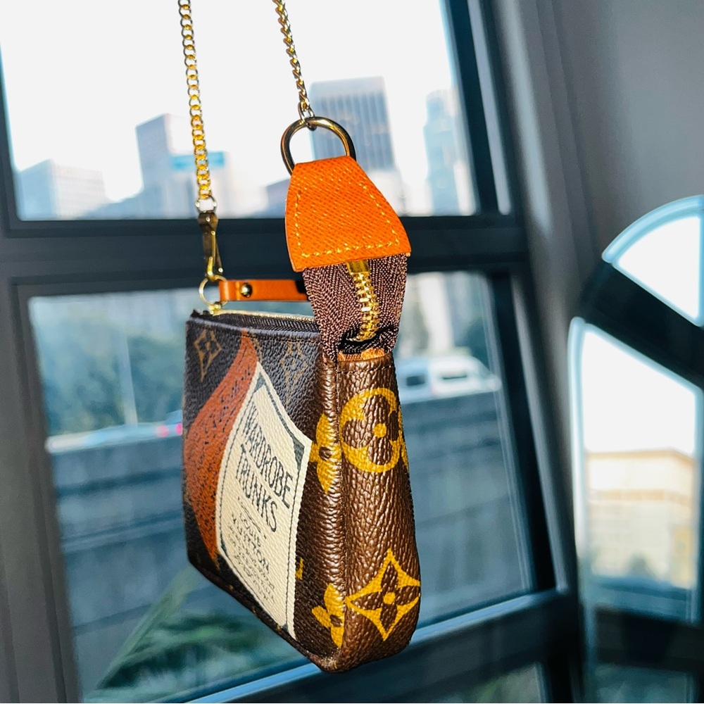 Louis Vuitton: Wardrobe Trunks Travel Patches Limited Edition Mini Pochette Bag - Picture 3 of 14